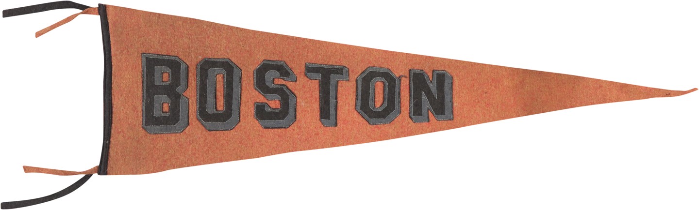- 1910s Boston Red Sox Felt Pennant from Detroit Free Press