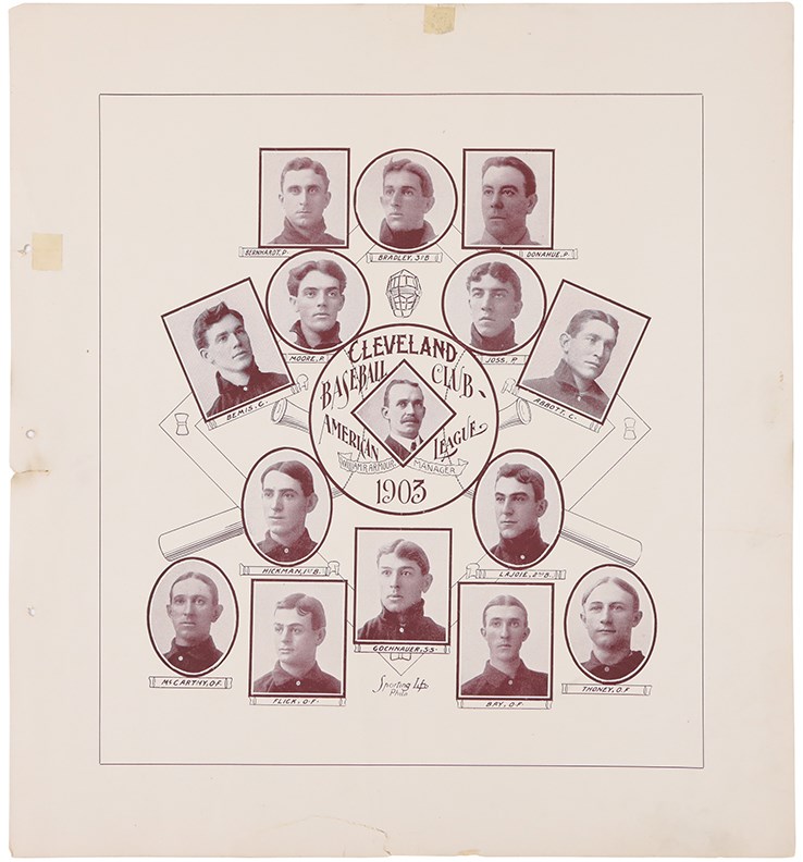 - 903 W601 Cleveland Naps Sporting Life Team Composite