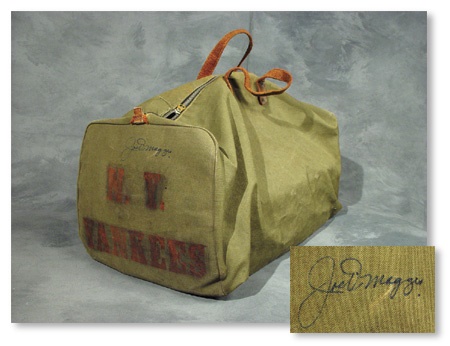 Joe DiMaggio - Joe DiMaggio Autographed Yankees Duffel Bag