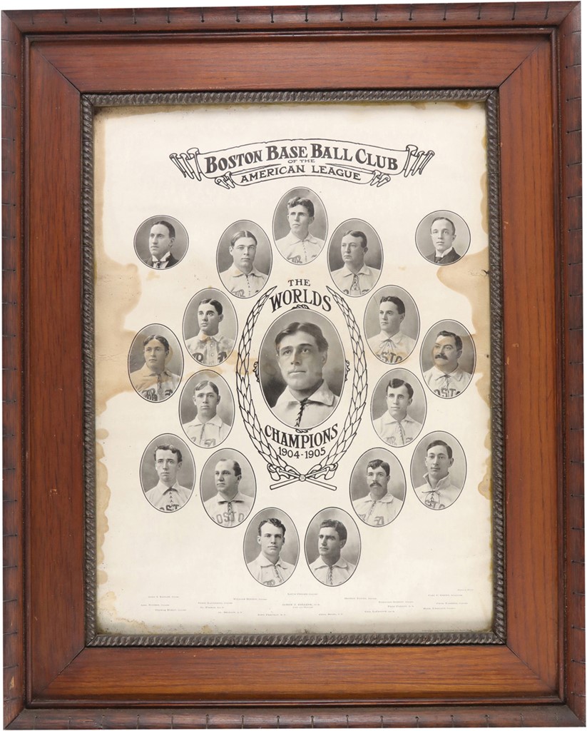 Early Baseball - 1904-05 Boston Baseball Club Team Composite Print by Carl Horner