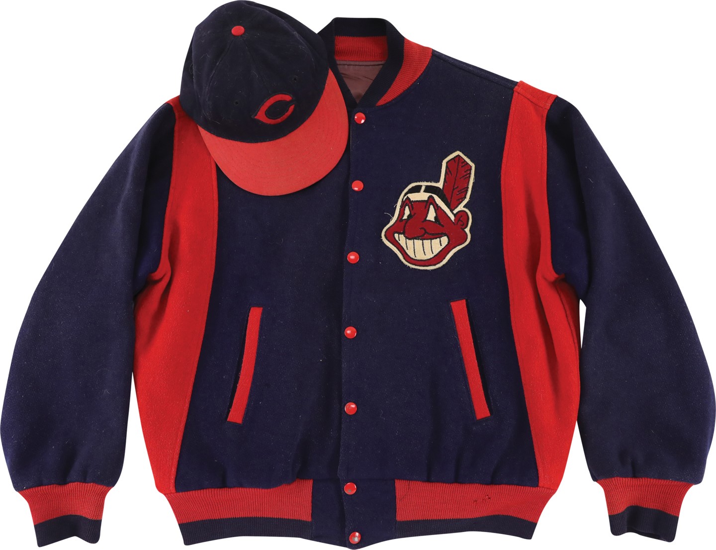 Baseball Equipment - Mike Garcia Cleveland Indians Game Worn Hat and Jacket