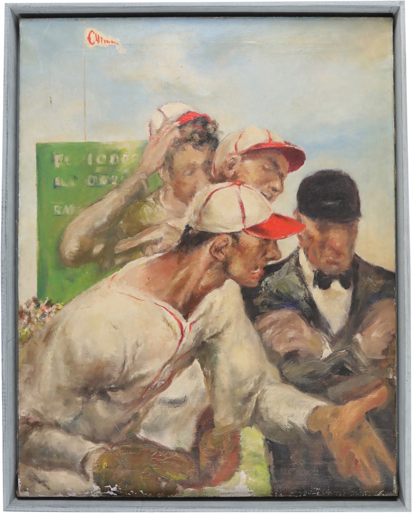 - 1937 "Chicago" Baseball Painting by Howard Mueller
