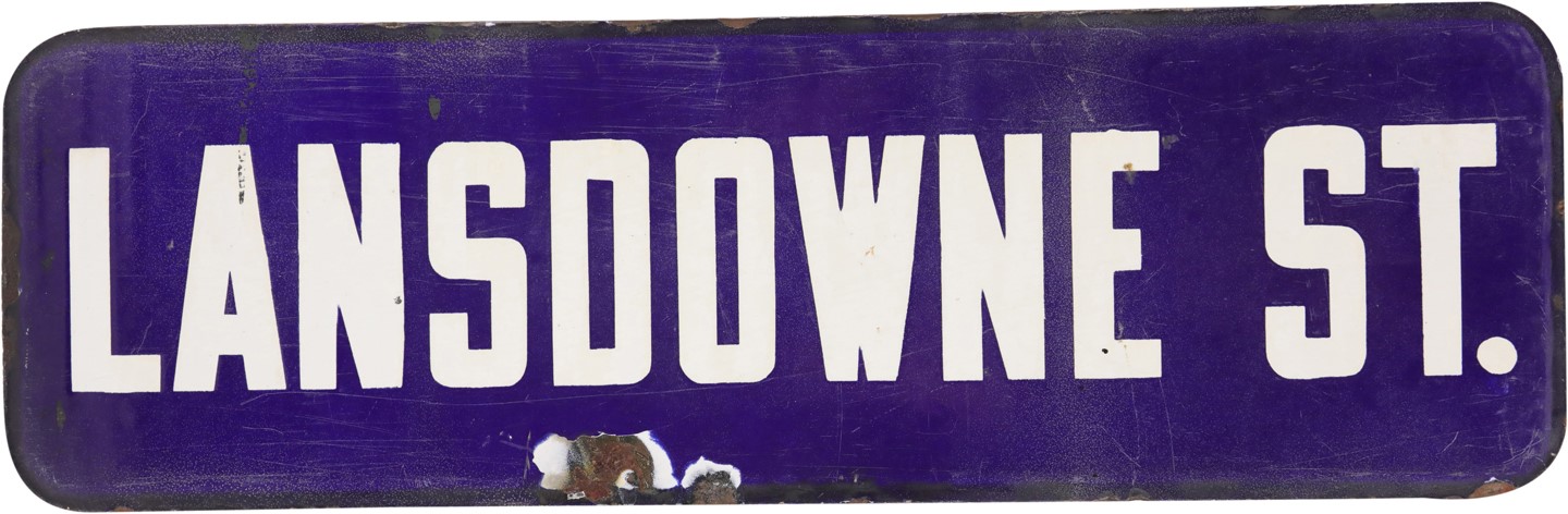 - Rare Circa 1920's Lansdowne St Sign