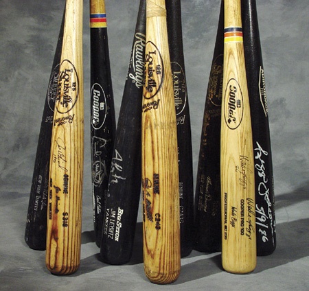 Collection of Autographed and Game Used Bats (14)