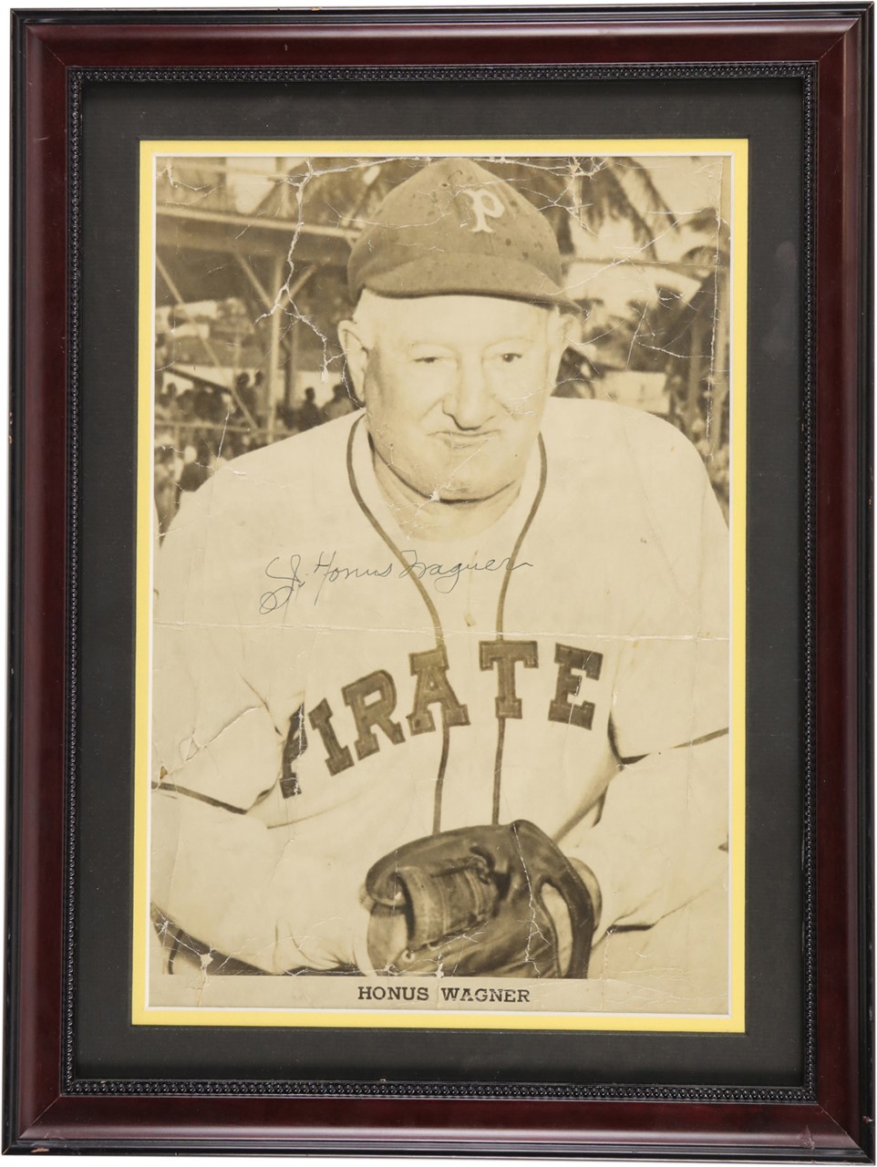 - Honus Wagner Signed Oversized Photograph (PSA)