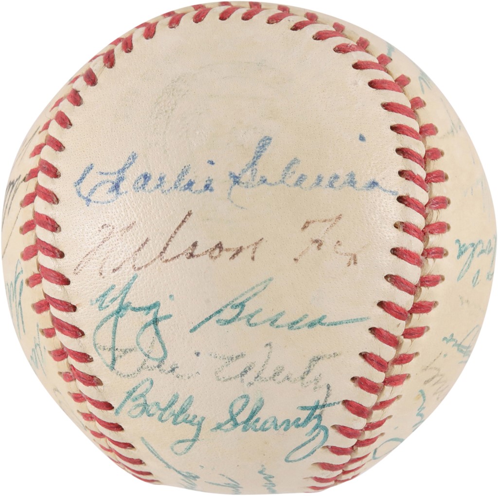 - 1952 American League All Star Team Signed Baseball (JSA)