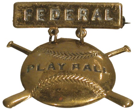 Jewelry and Pins - 1914-15 Federal League Gold Pin