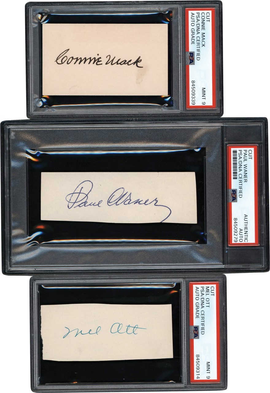 - Hall of Fame Legends Autograph Collection w/PSA 9 Mel Ott (13)