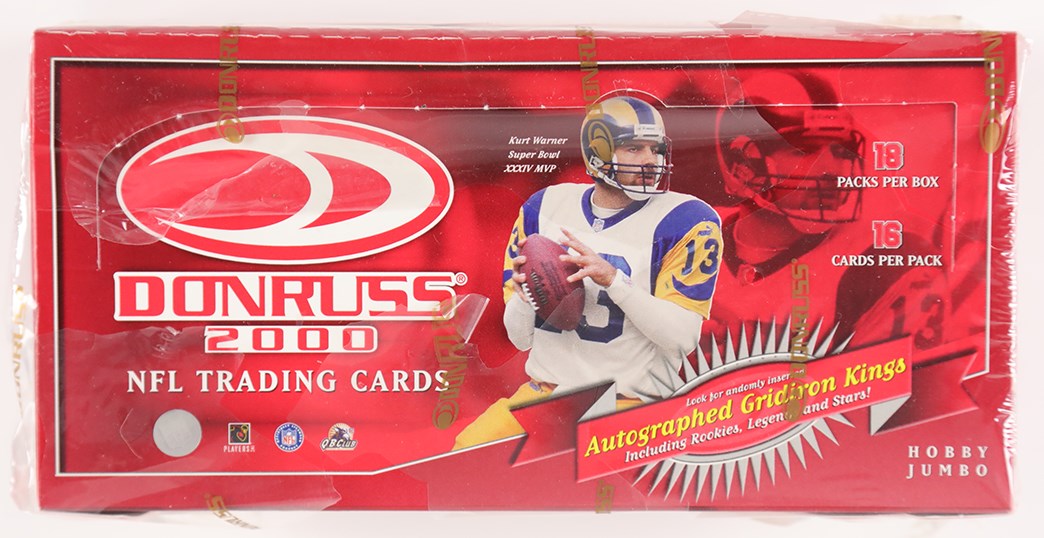 - nopened 2000 Donruss Football Hobby Box - Possible Tom Brady Rookie