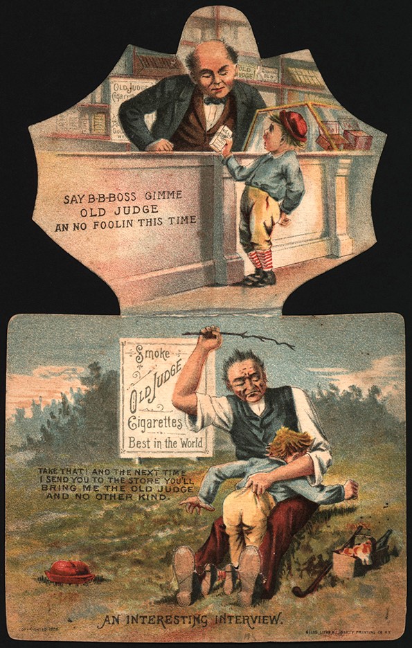 - 1888 Old Judge N173 Cabinet Cards Advertisement