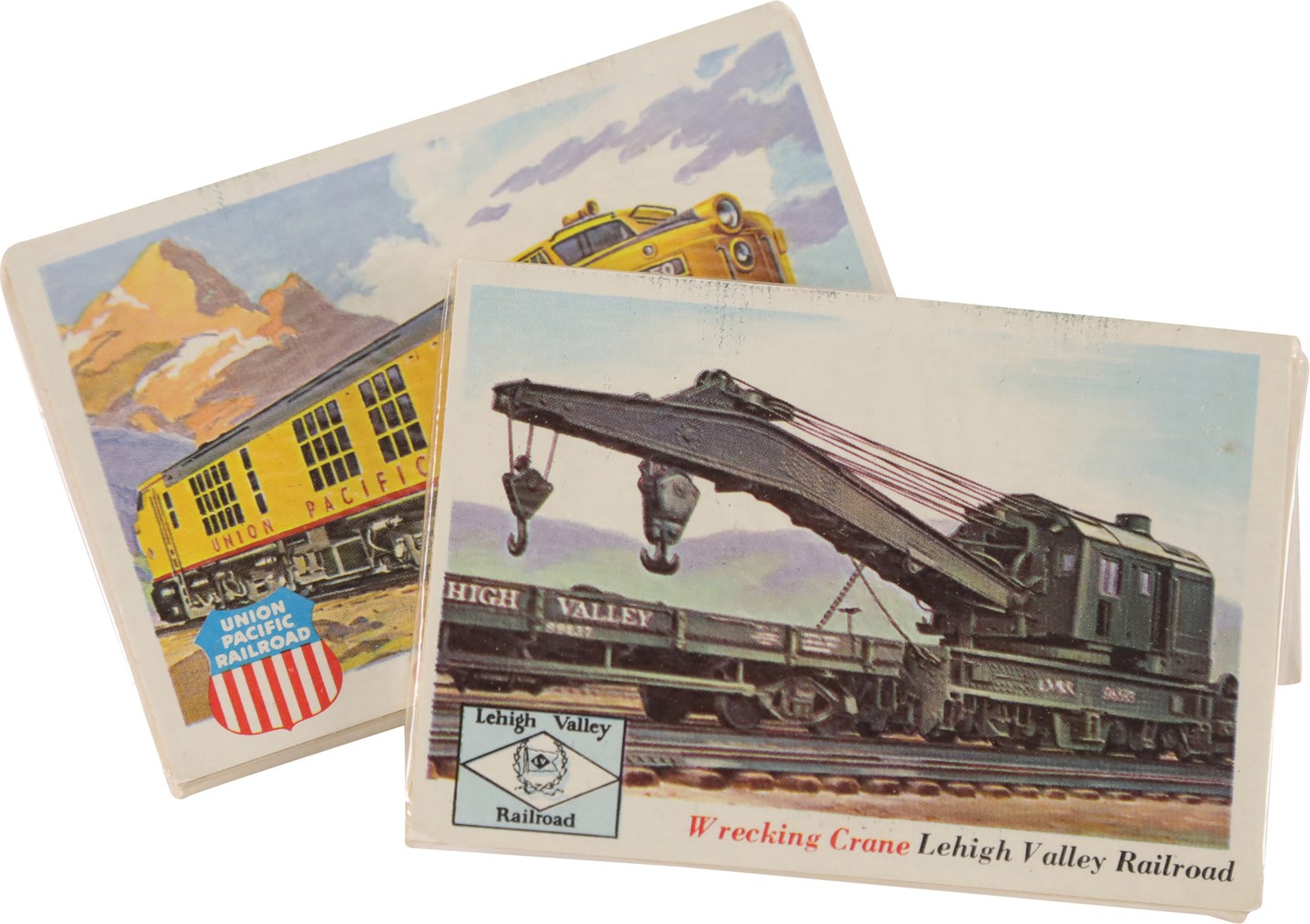 - 1955 Topps Rails and Sails Cello Packs (8) w/Display Box