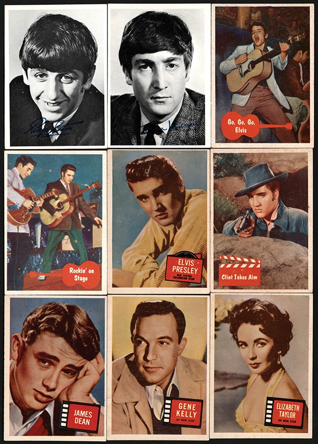 - 1956-1964 Topps Rock & Roll w/Elvis & Beatles Non-Sports Card Collection (267)