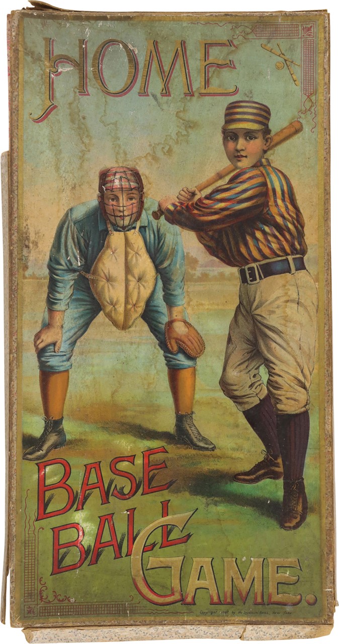 Early Baseball - 1897 "Home Baseball Game" by McLoughlin Bros.
