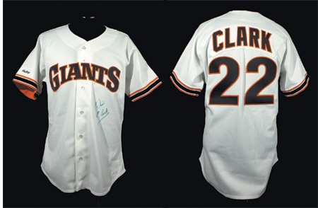 Baseball Jerseys - 1989 Will Clark Game Worn Jersey