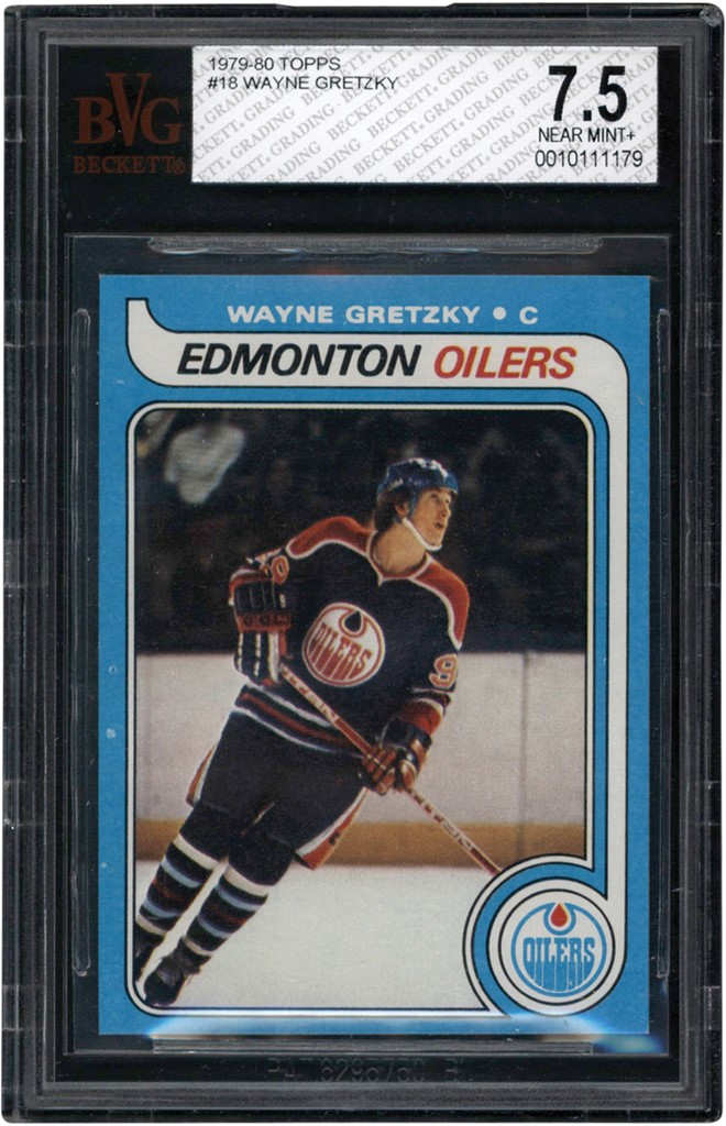- 1979-1980 Topps Hockey Complete Set (264) w/BVG NM+ 7.5 Gretzky Rookie Card