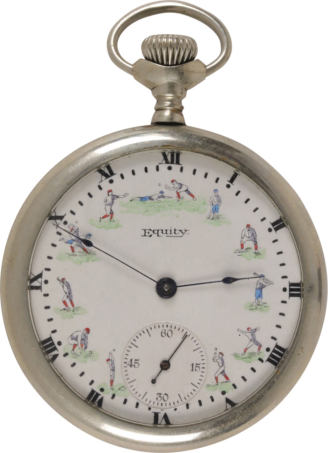 Early Baseball - 19th Century Baseball Pocket Watch by Equity