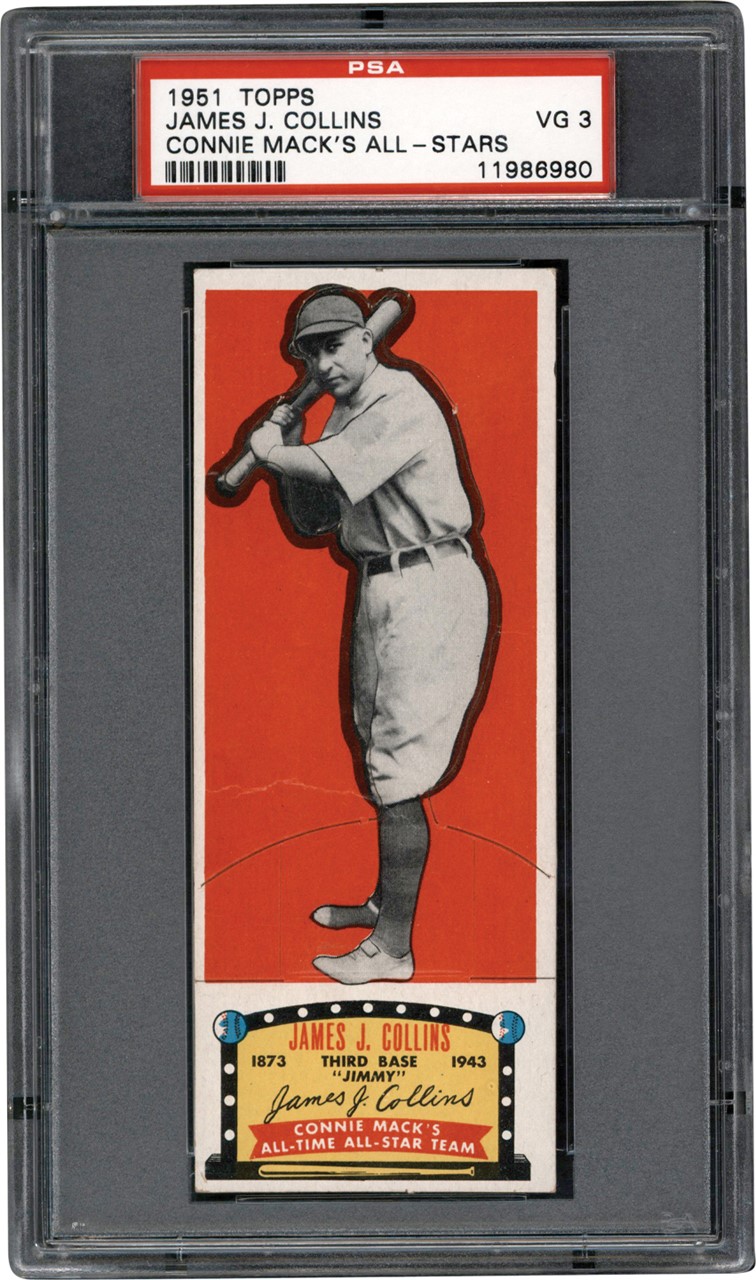 - 1951 Topps Connie Mack's All-Stars James Collins Card PSA VG 3