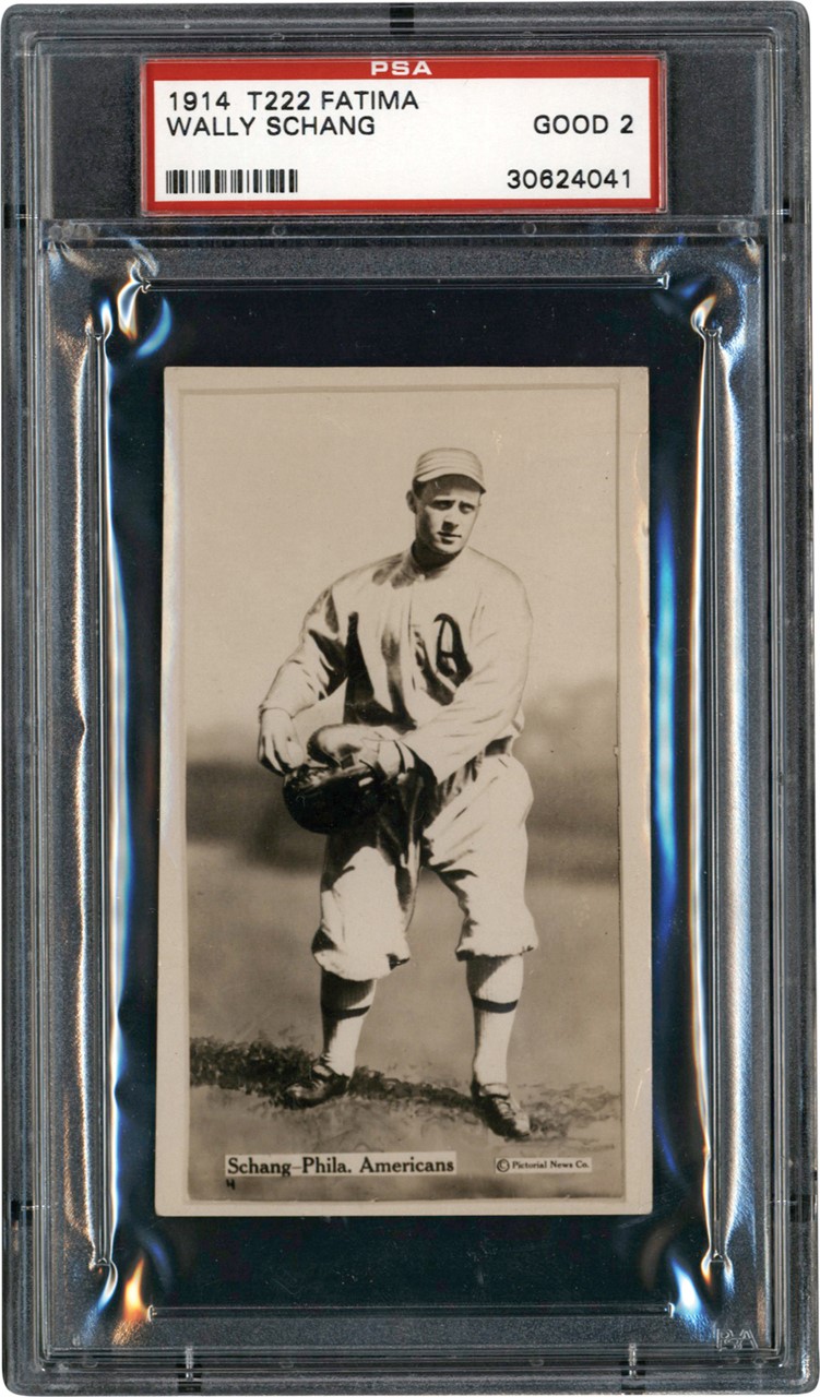 - 1914 T222 Fatima Wally Schang PSA GOOD 2
