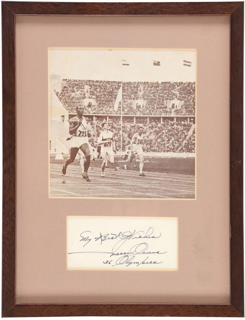 - Jesse Owens Signed Display