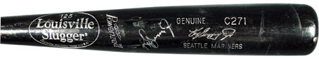 Ken Griffey Jr. Autographed Game Used Bat