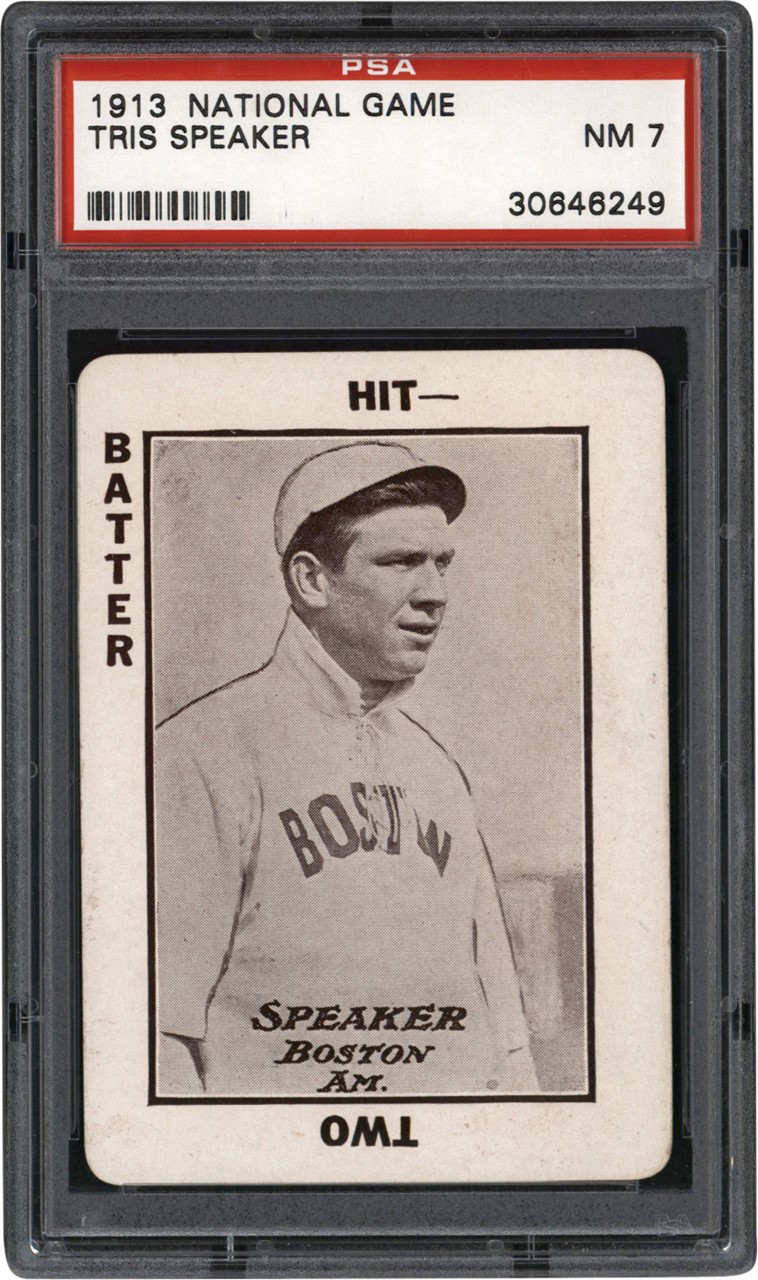 - 1913 National Game Tris Speaker PSA NM 7