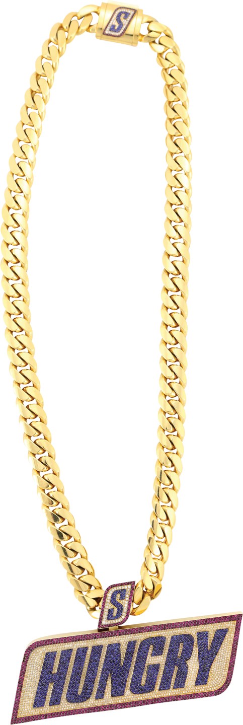 Late Additions - Kyler Murray Snickers "Hungriest Player of the Year" Gold Chain by Ben Baller
