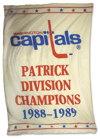 Hockey Memorabilia - 1988-89 Washington Capitals Championship Banner