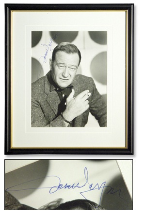 Movies - John Wayne Autographed Photo