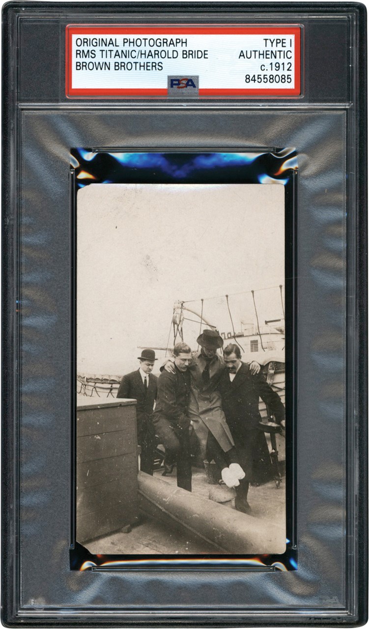 The Brown Brothers Photograph Collection - 1912 Titanic Wireless Operator Harold Bride Photograph (PSA Type I)