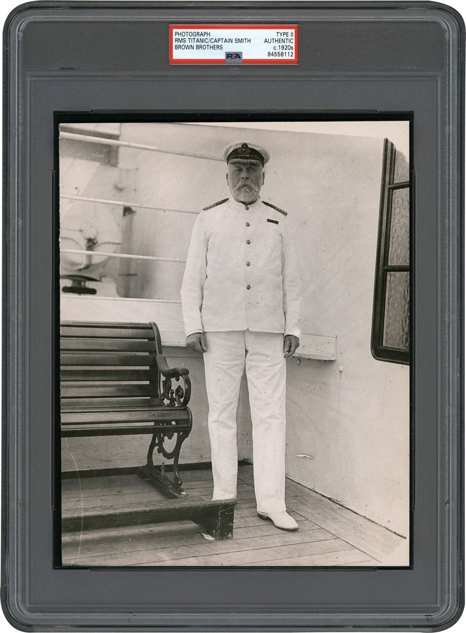 The Brown Brothers Photograph Collection - 1912 Titantic Captain E. J. Smith Photograph (PSA Type II)