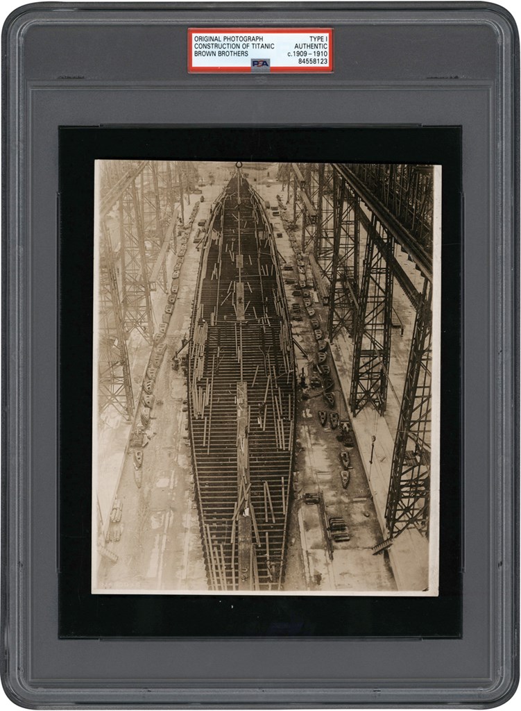 The Brown Brothers Photograph Collection - Circa 1910 Construction of the Titanic Photograph (PSA Type I)