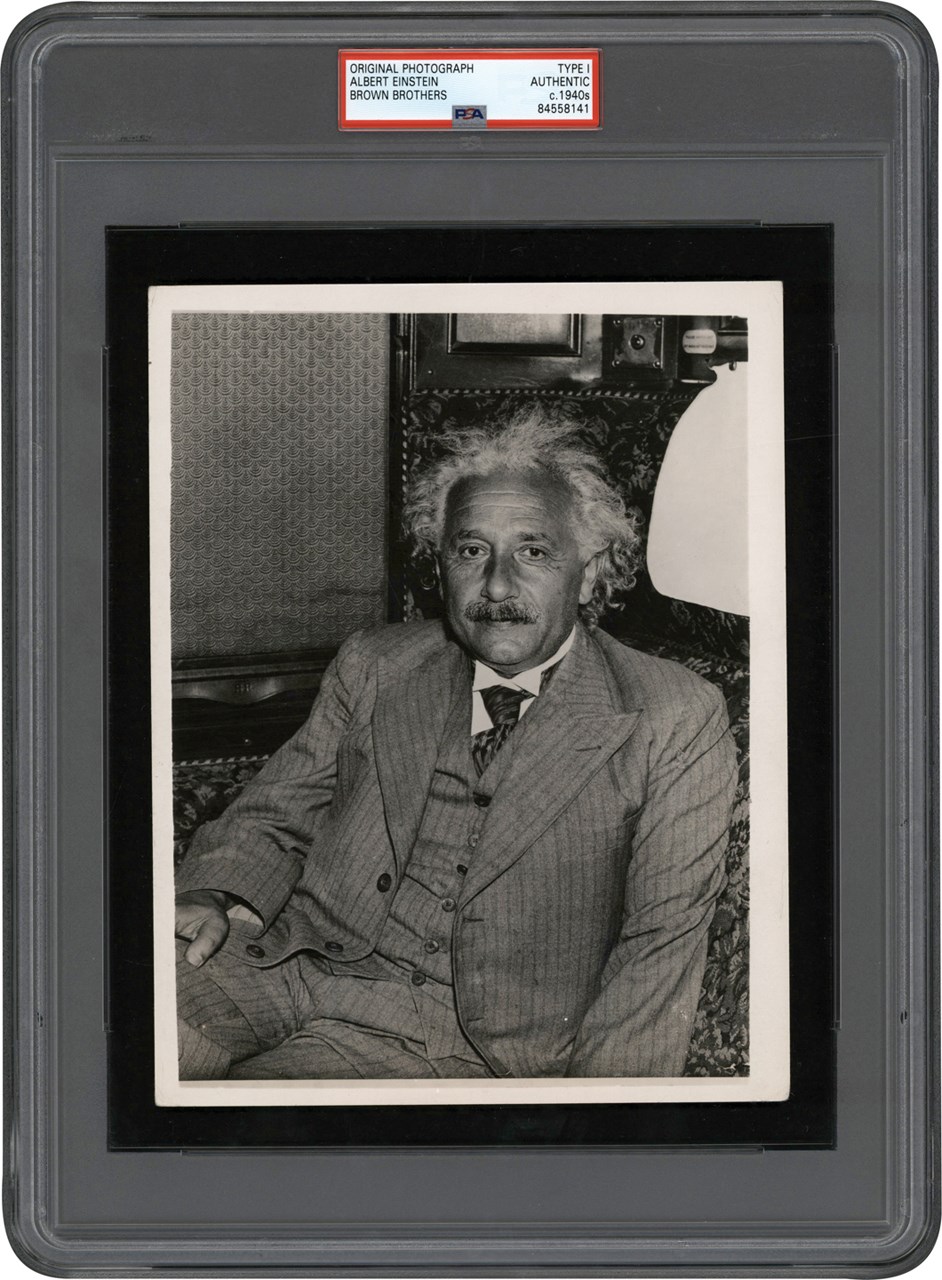 The Brown Brothers Photograph Collection - Albert Einstein Photograph (PSA Type I)