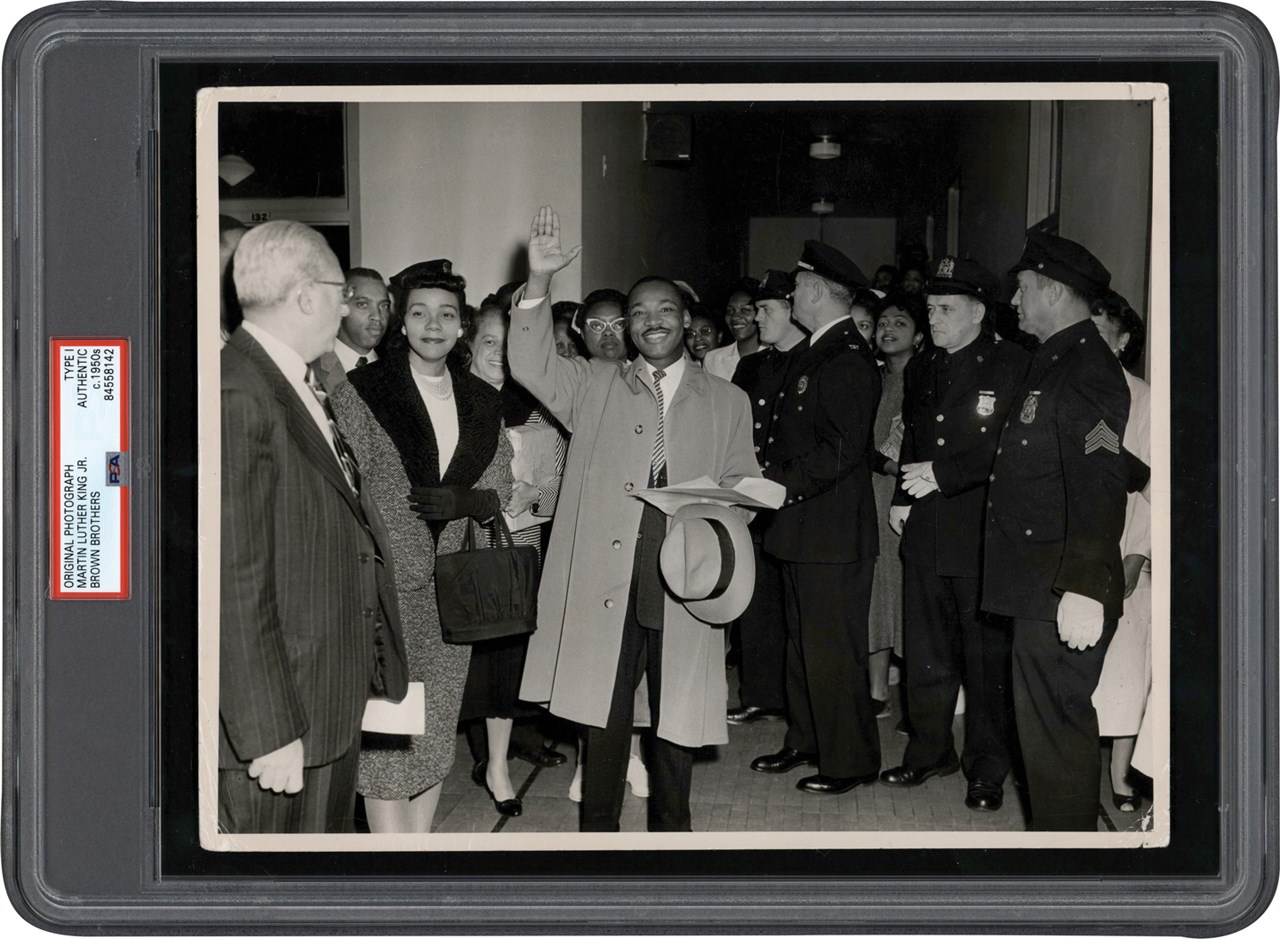 The Brown Brothers Photograph Collection - Martin Luther King Jr. Photograph (PSA Type I)