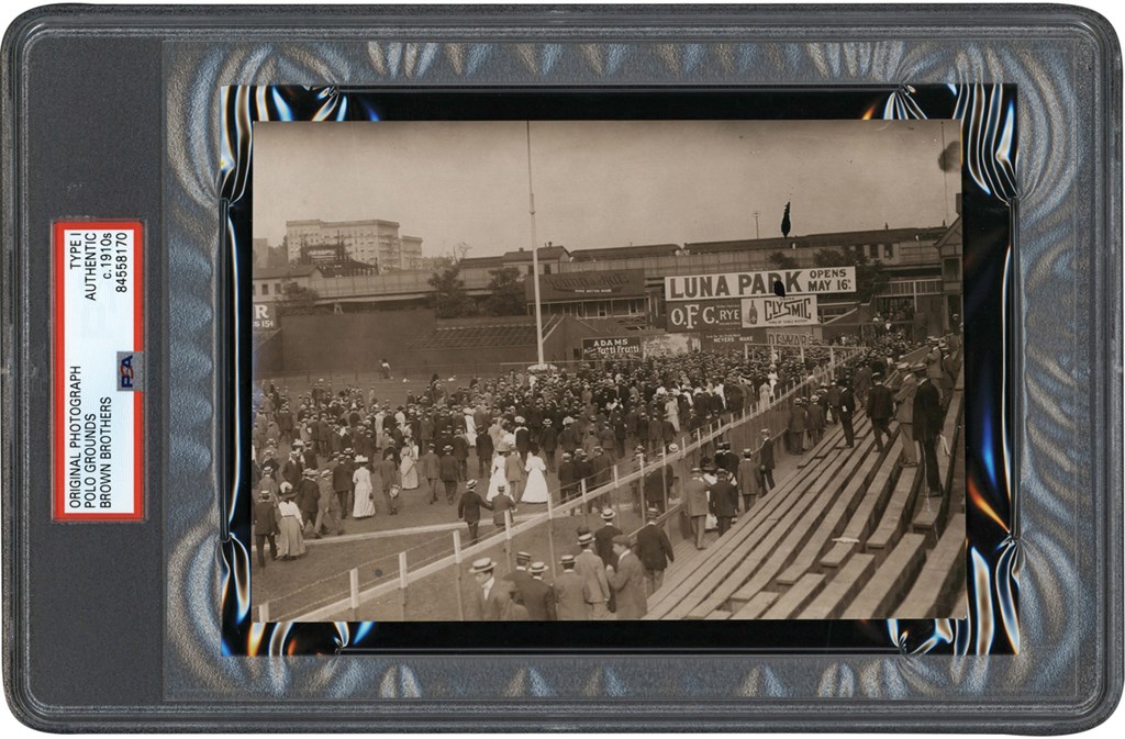 The Brown Brothers Photograph Collection - Circa 1910 Fans Exiting the Polo Grounds (PSA Type I)