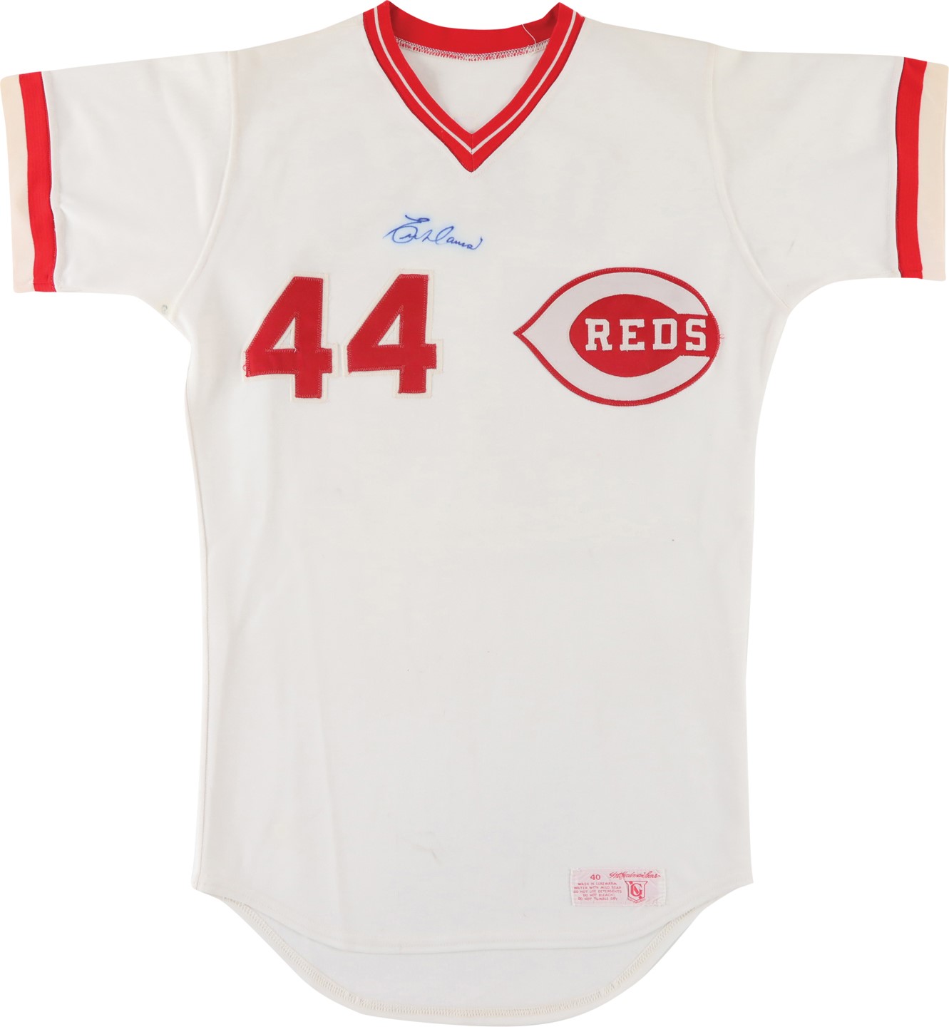 - Circa 1985 Eric Davis Cincinnati Reds Signed Game Worn Rookie Era Jersey