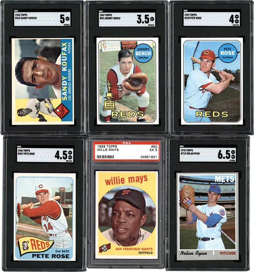 - 1959-1970 Topps Baseball PSA & SGC Collection (6)