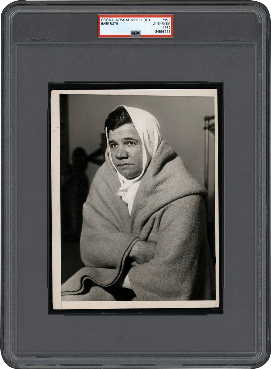 The Brown Brothers Photograph Collection - 1932 Babe Ruth in Training Photograph (PSA Type I)