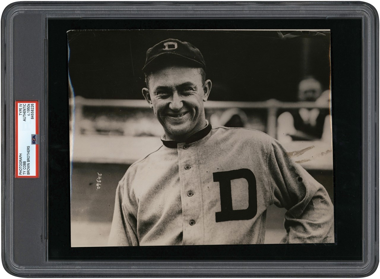 The Brown Brothers Photograph Collection - Circa 1915 Ty Cobb Photograph (PSA Type IV)