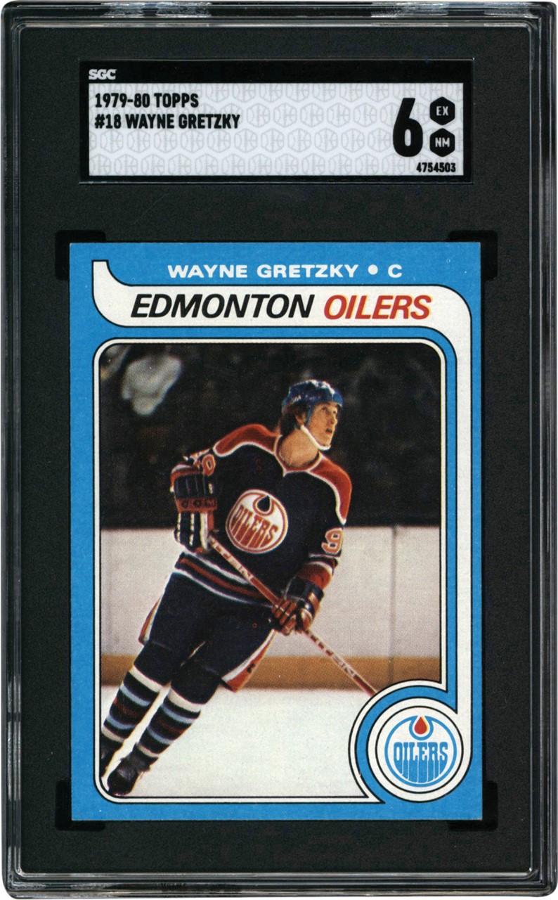 Hockey Cards - 1979-80 Topps #18 Wayne Gretzky Rookie SGC EX-MT 6
