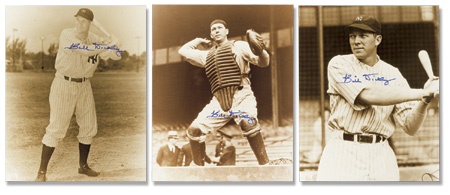 Baseball Autographs - Bill Dickey Signed Photographs (30)