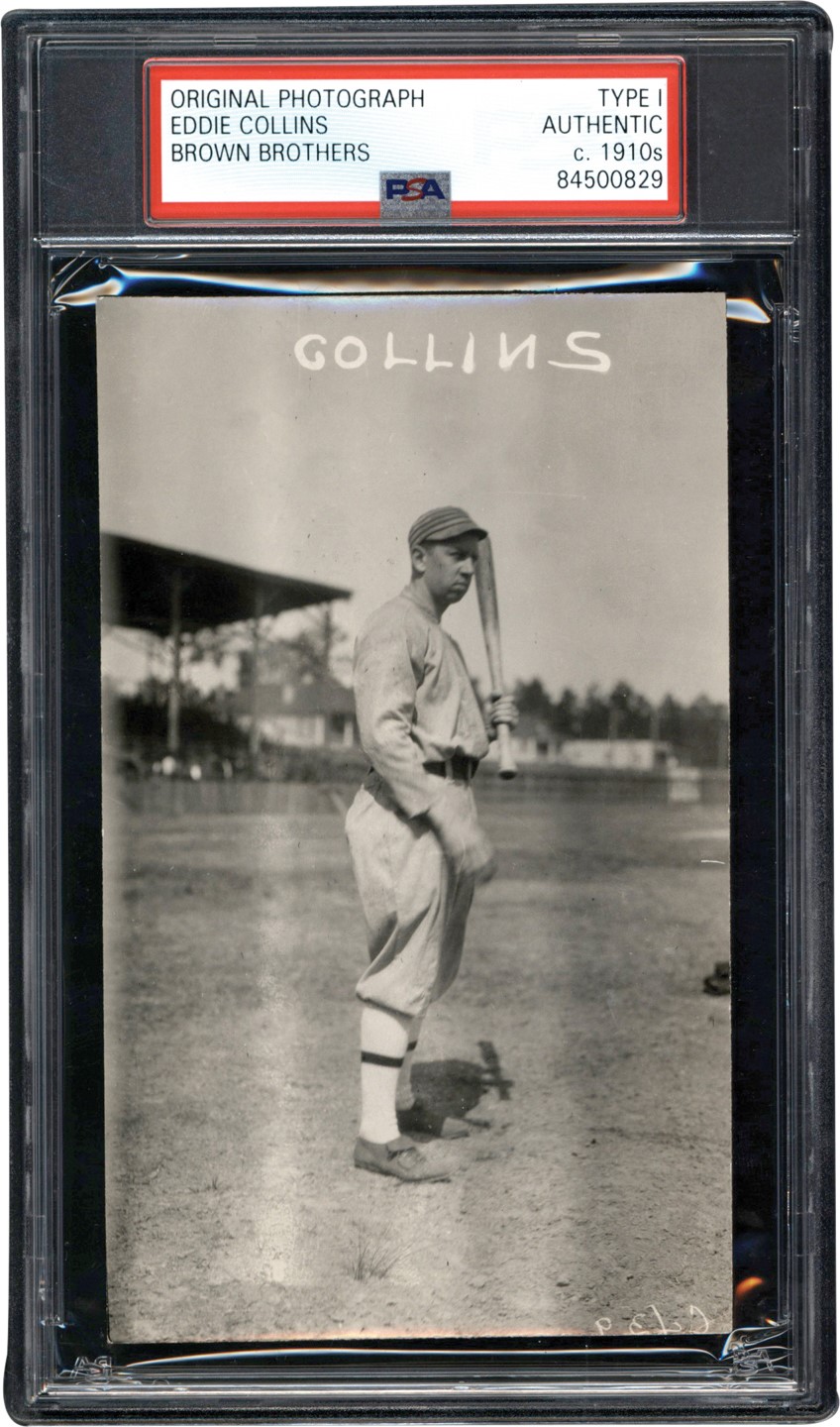 The Brown Brothers Photograph Collection - Circa 1910 Eddie Collins Photograph (PSA Type I)