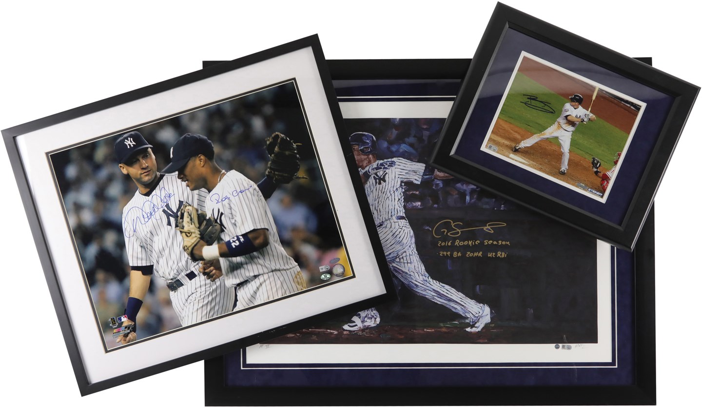 - New York Yankees Stars Signed Photograph Trio w/Derek Jeter (MLB & Steiner)