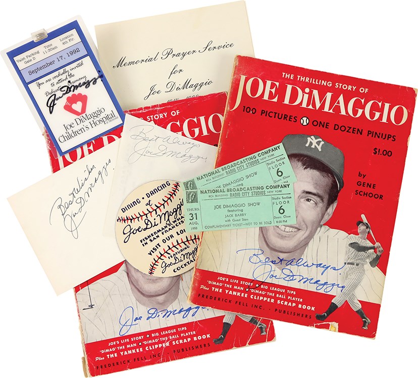 Joe DiMaggio Signature and Memorabilia Collection (9)