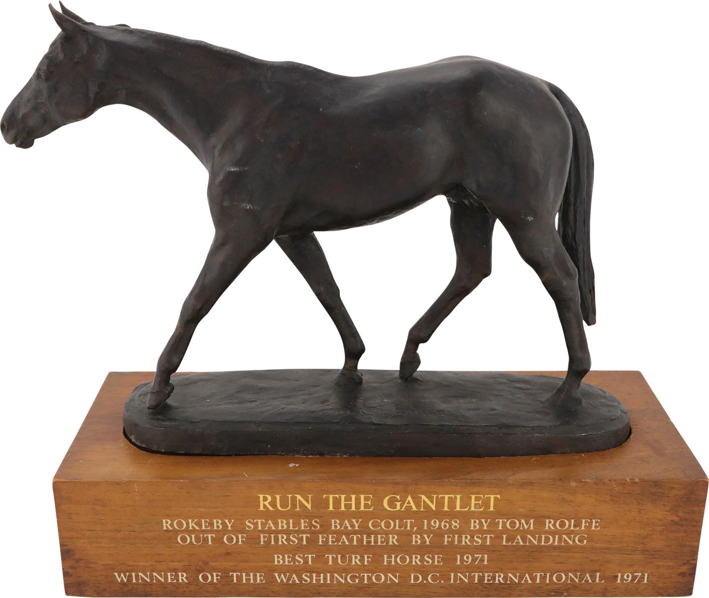 Horse Racing - 1972 "Run the Gantlet" Bronze