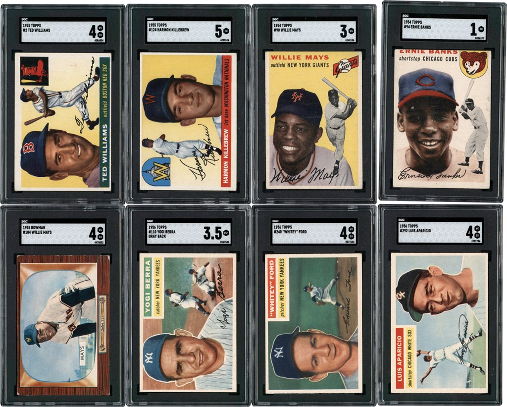 - 1948-1960 Topps & Bowman Collection (950+) w/Ernie Banks Rookie Card