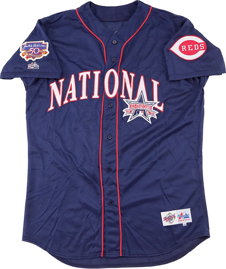 Baseball Equipment - 1997 Barry Larkin All Star Game Worn Batting Practice Jersey