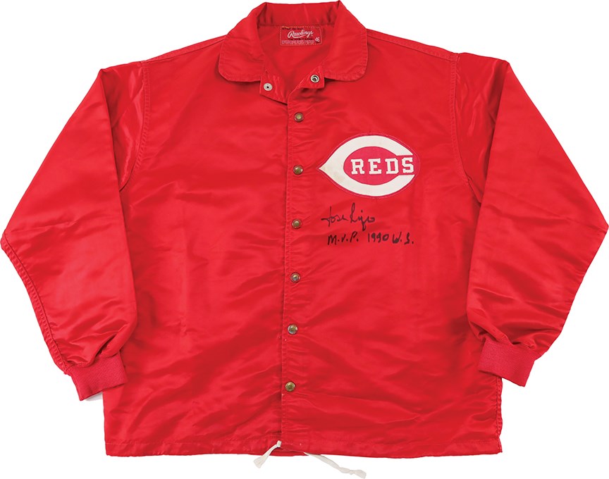 Pete Rose & Cincinnati Reds - Late 1980s Jose Rijo Cincinnati Reds Worn Jacket