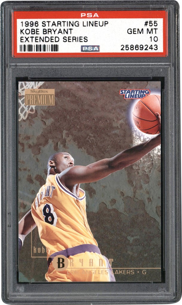 Modern Sports Cards - 996 Kenner Starting Lineup SkyBox Premium Extended Series #55 Kobe Bryant Rookie Card PSA GEM MINT 10