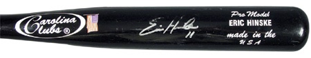 Bats - 2002 Eric Hinske Autographed Game Used Bat (34”)