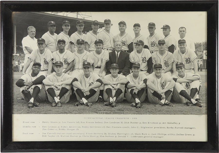 Baseball Memorabilia - 1959 Buffalo Bisons Oversized Team Photograph